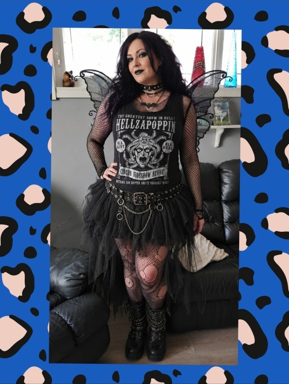 Hellzapoppin Circus Sideshow Medusa Graphic Tank Top Distressed Alt Goth XL-1XL